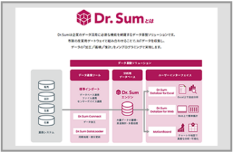 Dr.Sum：あらゆるデータを一元化できる高機能DB