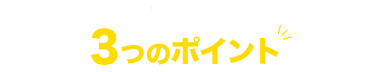 ３つのポイント